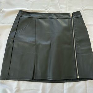 Faux Leather Skirt